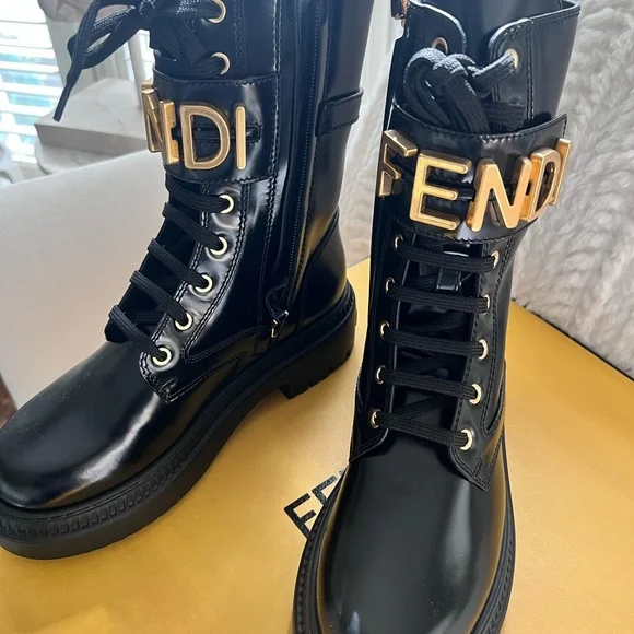 Fendi Black Combat/Moto Boot - BNIB! - Picture 12 of 16